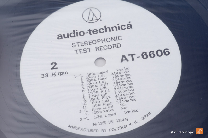 Audio Technica AT-6606 Stereophonic Test Record - NOS