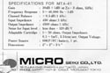 Micro Seiki MTA-41 MC Vorvorverstrker, NOS