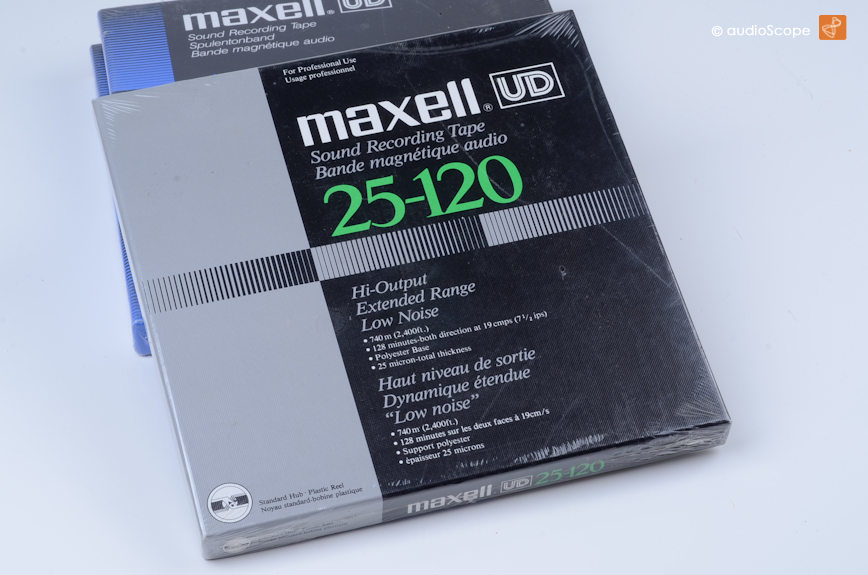 18cm 1 x MAXELL UD 25-120 Tonband Neuwertig!!! 