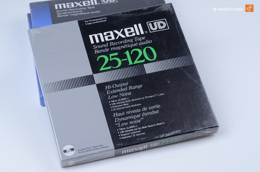 Maxell UD 25-120 (N) reel to reel 1/4 audio tape 740m - Retro